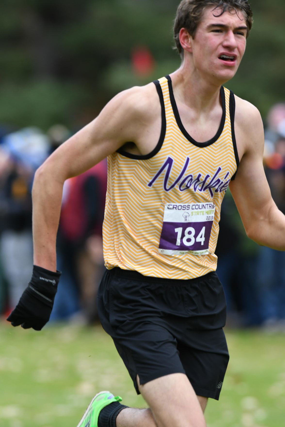 WIAA state cross country photo: John Roth, DeForest